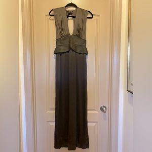 Zac Posen. Raw silk. Black tie gown.